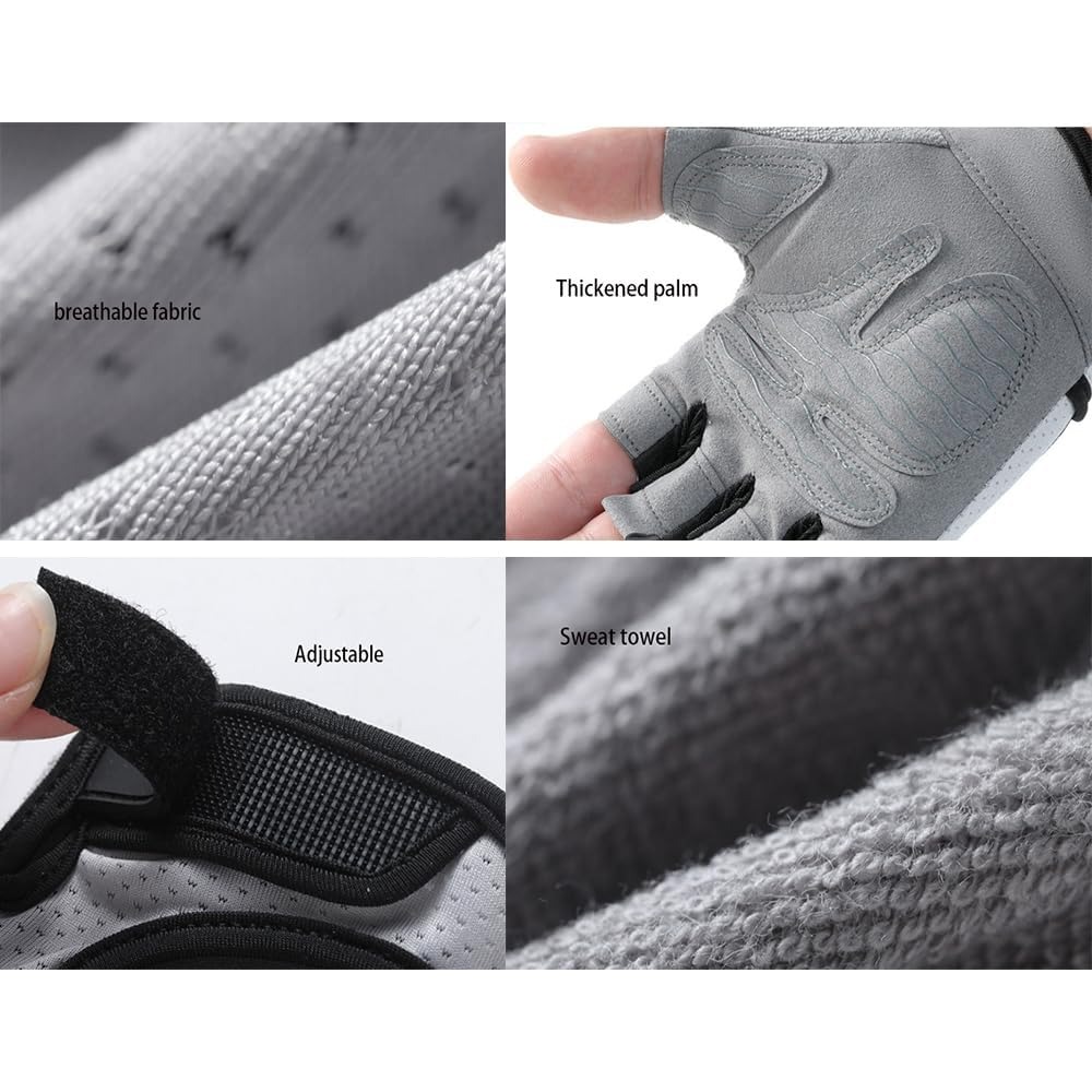 Fingerless Glove Knit - Fingerless Workout Gloves for Women Lightweight