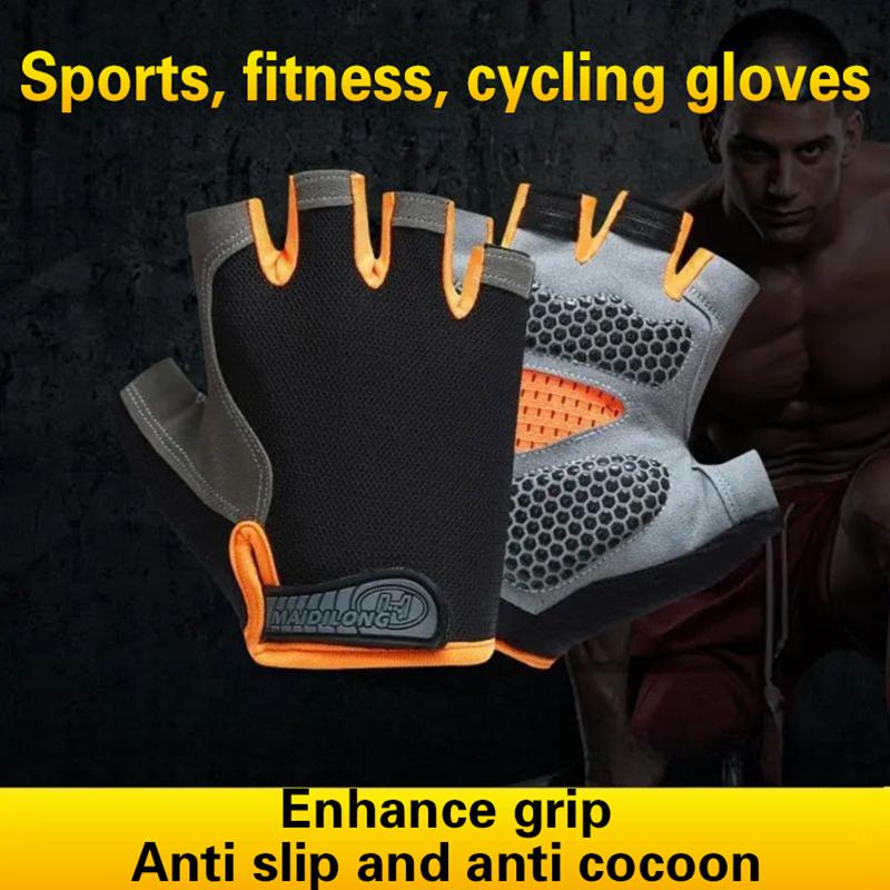 Fingerless Glove Knit - Wholesale Half Finger Cycling Gloves Men