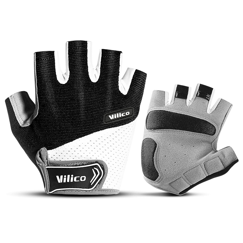 Cycling Glove Padded - Cycling Gloves Half Finger Shockproof Wear