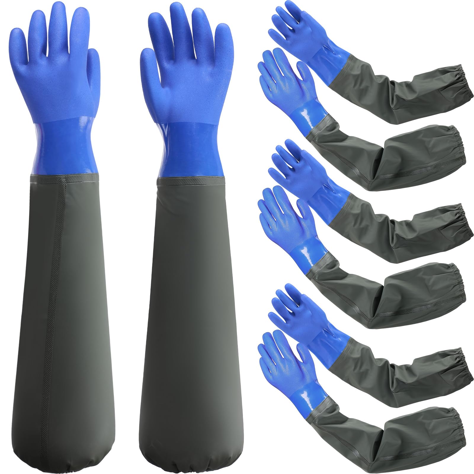 Rubber Glove Cleaning - 1 Pair Long Waterproof Drain Cleaning