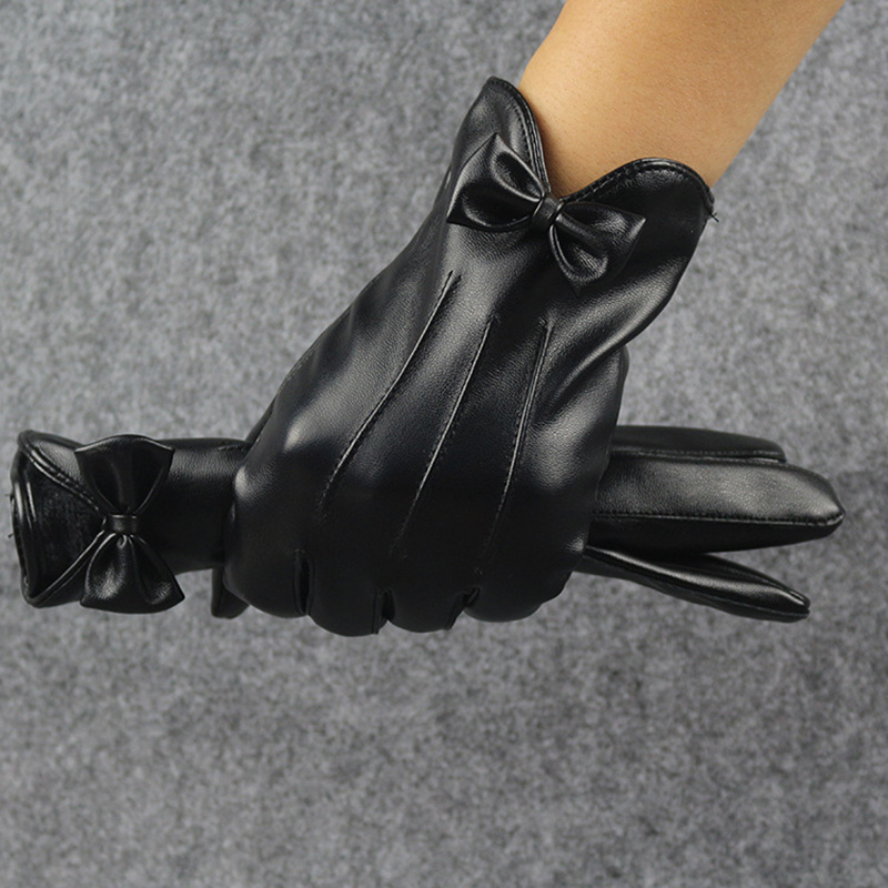 Leather Driving Glove - High Quality Leather Female Fashion Winter