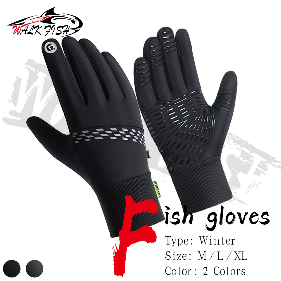 Fingerless Glove Knit - WALK FISH Fishing Gloves Keep Warm