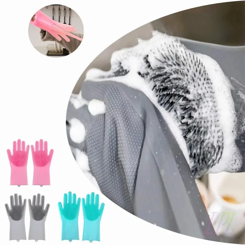 Dish Glove Rubber - 1pc Silicone Dishwashing Gloves Cleaning Gloves
