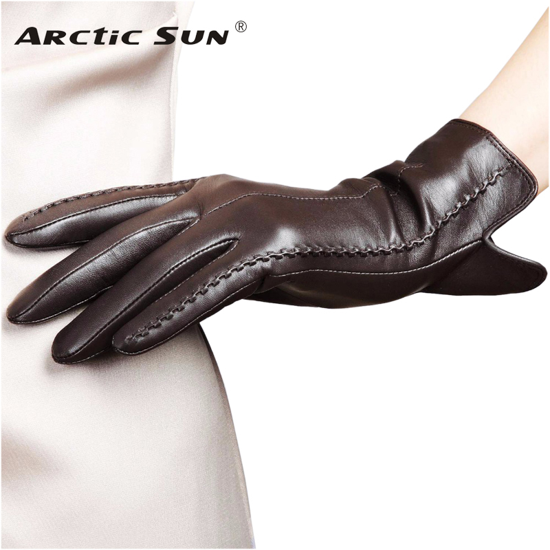 Leather Driving Glove - Real Leather Gloves Female High Quality