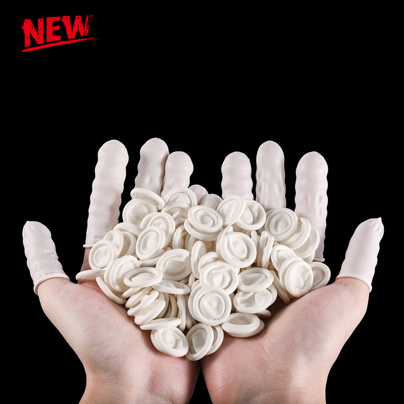 Latex Disposable Glove - 100/50/30pcs Disposable Latex Rubber Finger Cots