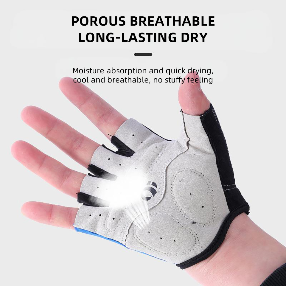 Breathable Half Finger Bicycle - Cycling Glove Padded review and price