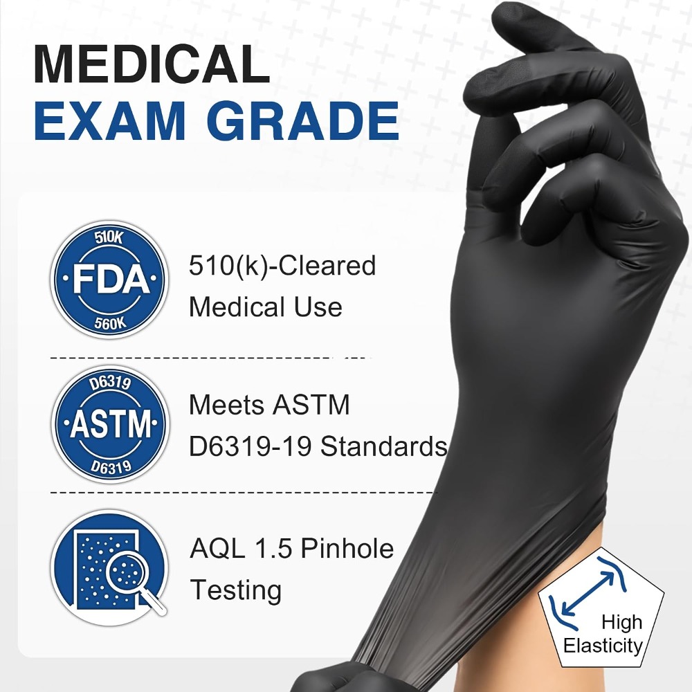 Disposable Black Nitrile Glove - Exam Glove Nitrile review and price