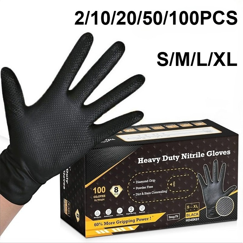 2-100PCS 8mil Heavy Duty Indus - Nitrile Mechanic Glove review and price