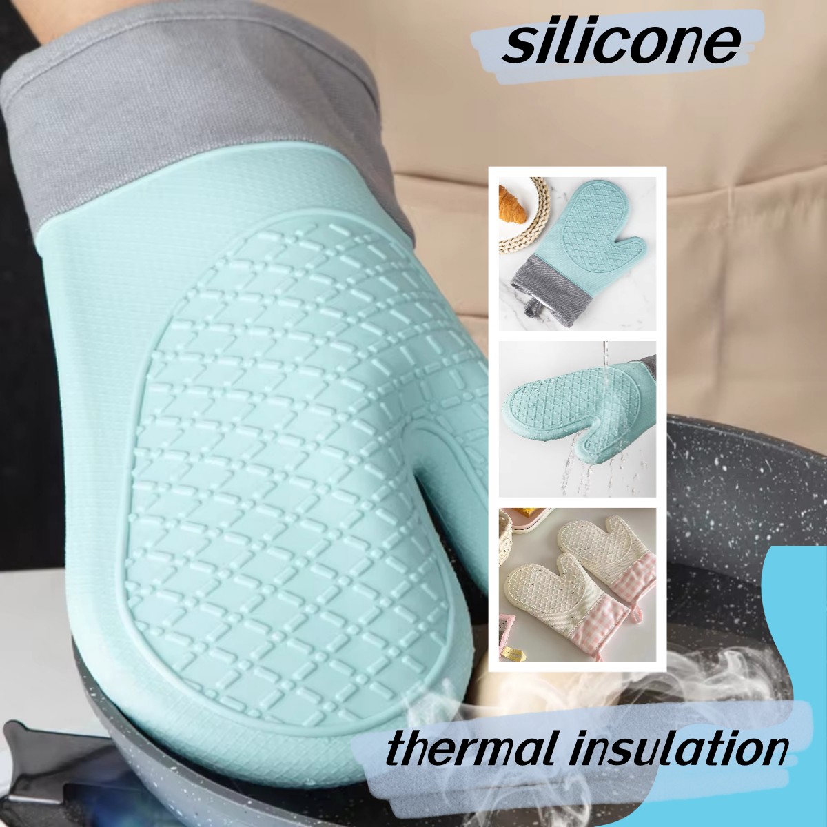 1PC Cute Silicone Kitchen Sing - Oven Mitt Silicone review and price