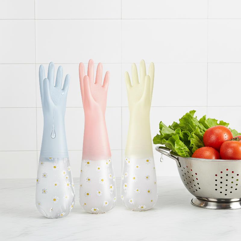 Floral Pattern Household Latex - Rubber Glove Cleaning review and price