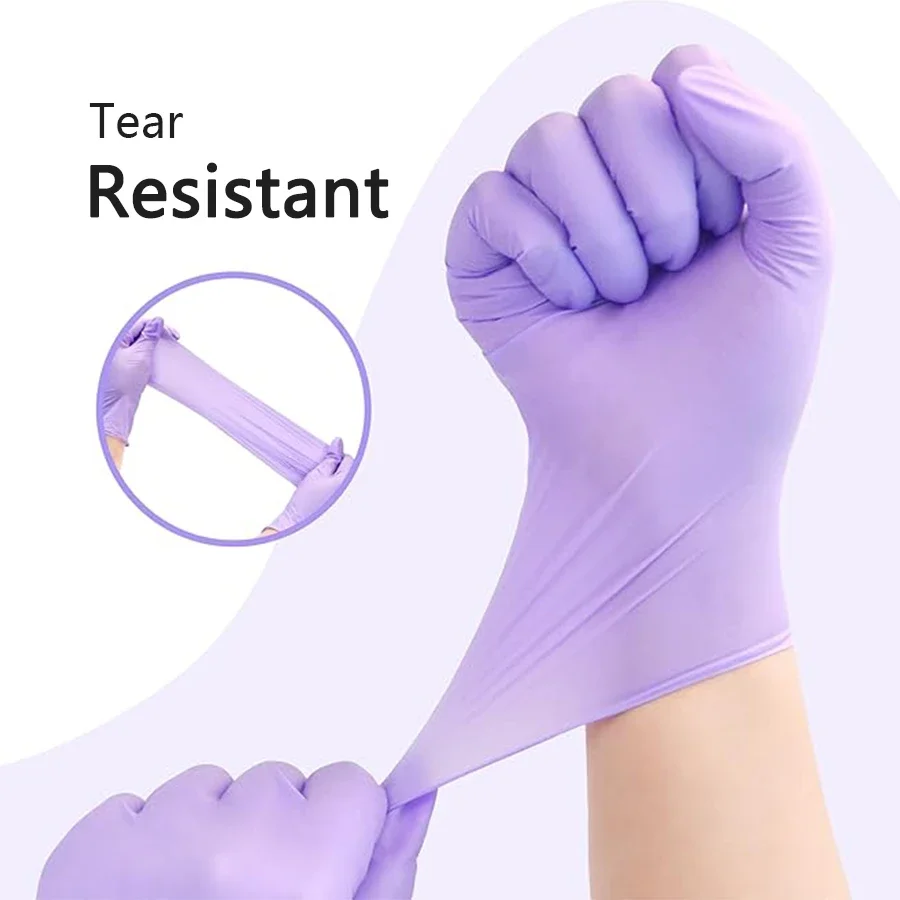 10/20/50/100PCS Purple Disposa - Nitrile Mechanic Glove review and price