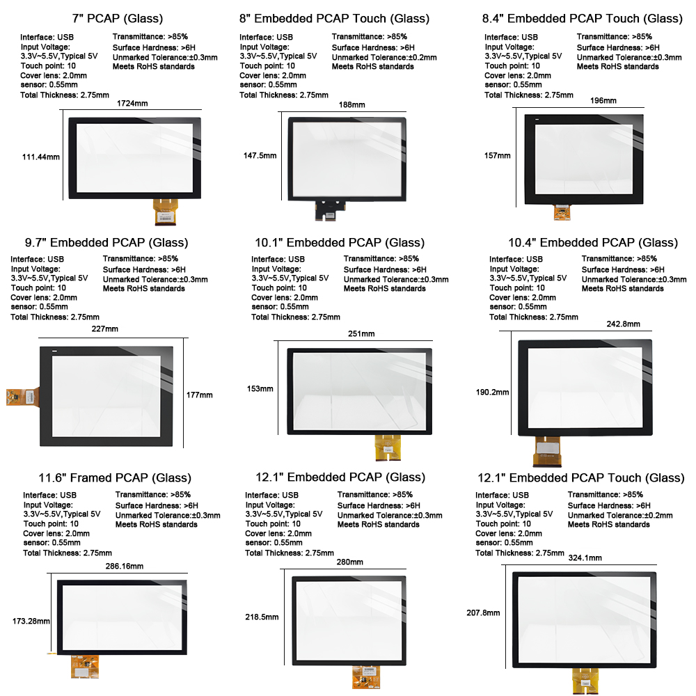 19 Inch PCAP  Screen Industria - Touchscreen Glove Capacitive review and price