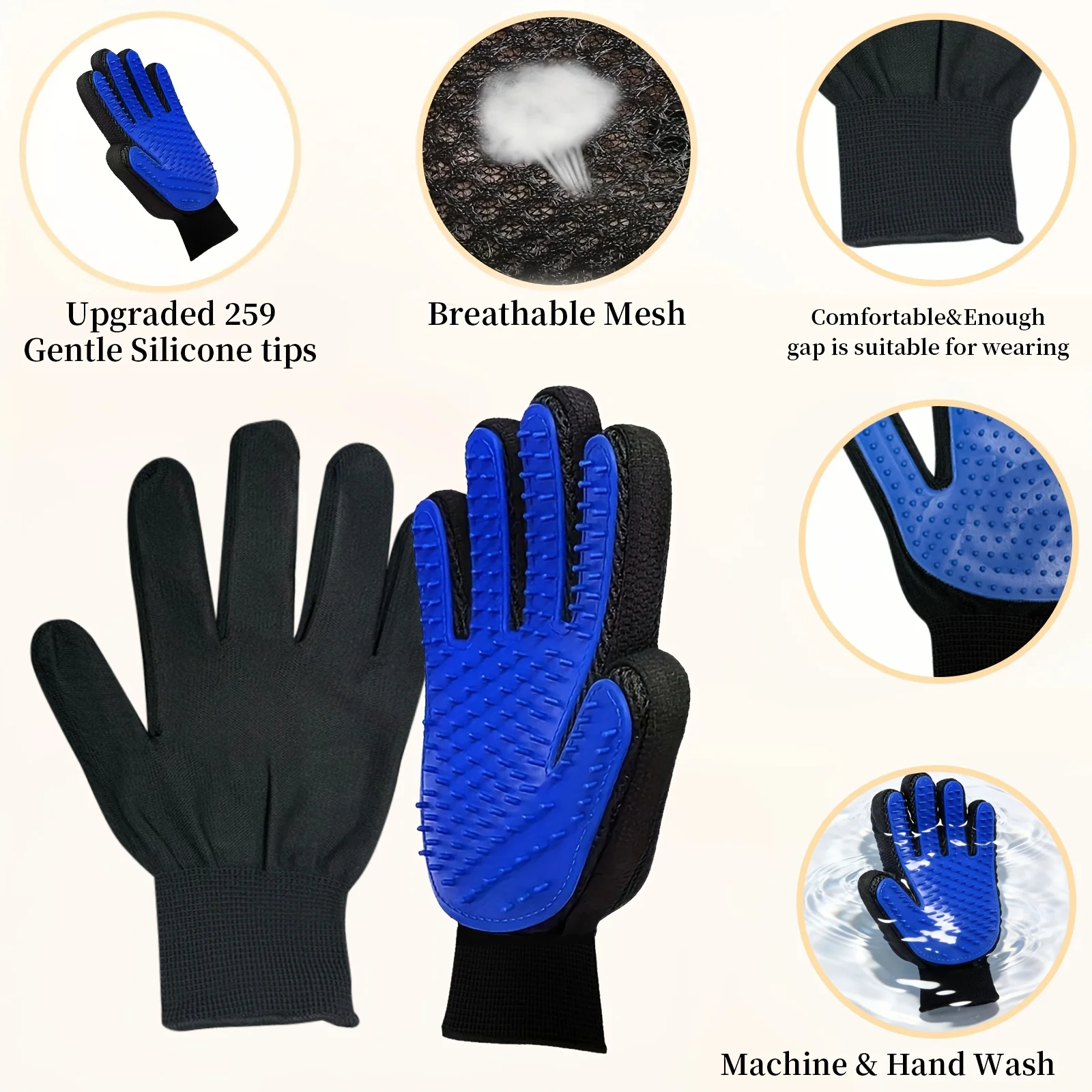 Pet Gloves Cat Grooming Gloves - Rubber Glove Cleaning review and price