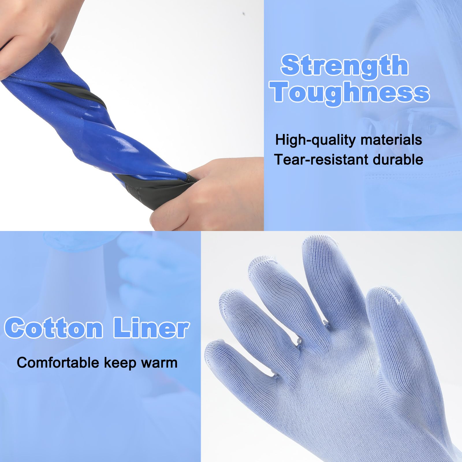 1 Pair Long Waterproof Drain C - Rubber Glove Cleaning review and price
