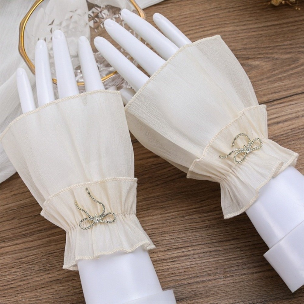 Ruched Pleated Detachable Cuff - Fingerless Glove Knit review and price