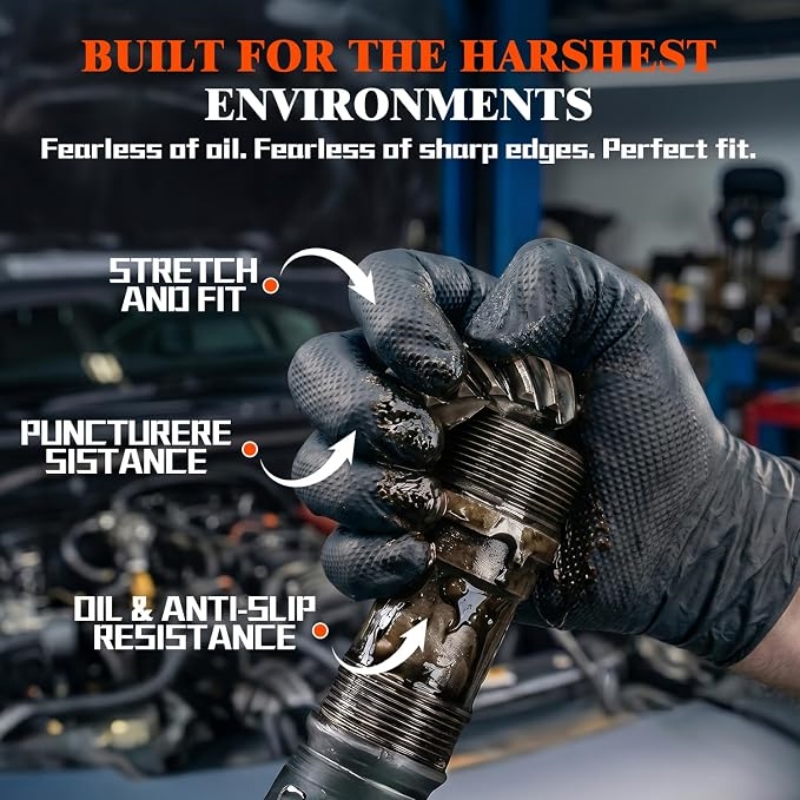 8 Mil Heavy Duty Industrial Or - Rubber Glove Cleaning review and price
