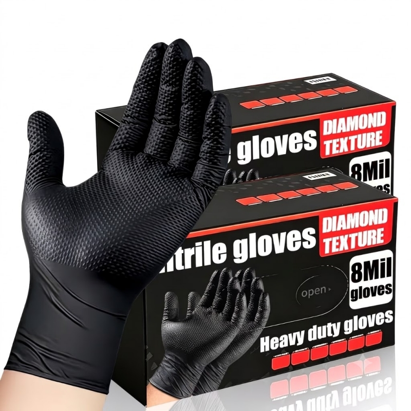 Heavy Duty Black Industrial Ni - Nitrile Mechanic Glove review and price