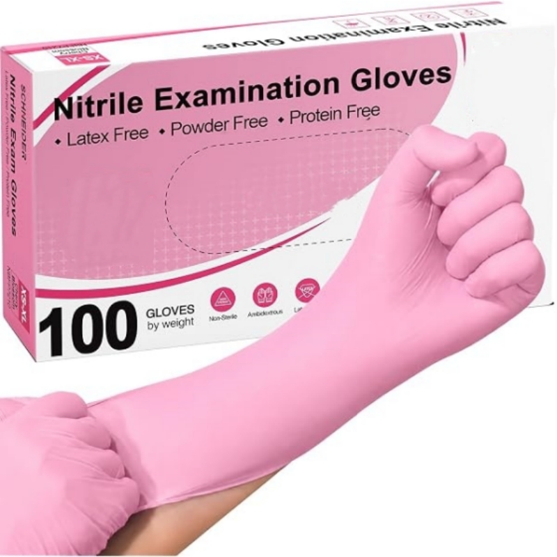 100-200PCS Pink Nitrile Dispos - Rubber Glove Cleaning review and price
