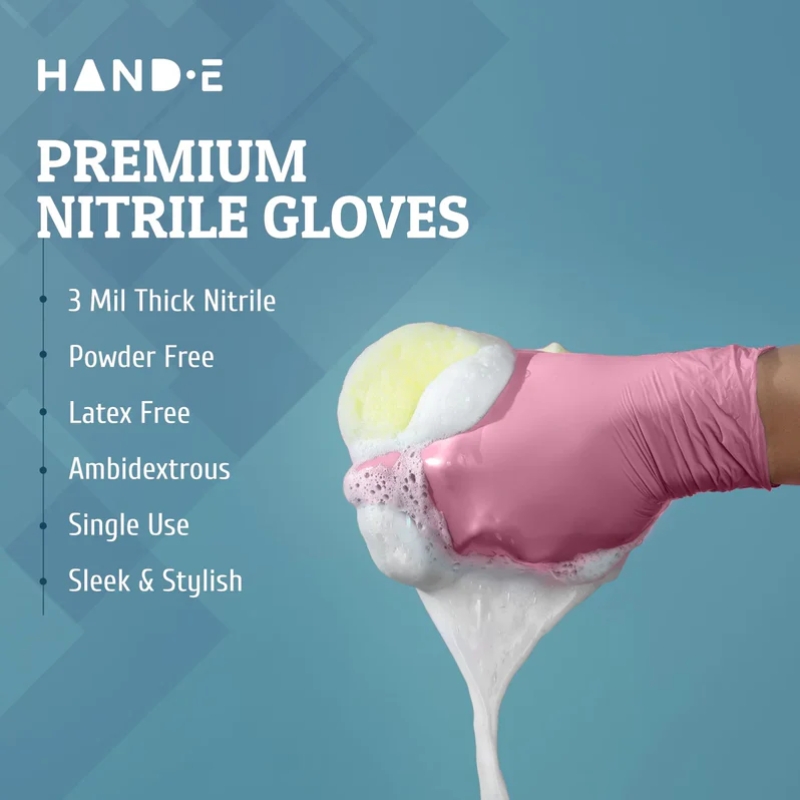 100-200PCS Pink Nitrile Dispos - Rubber Glove Cleaning review and price
