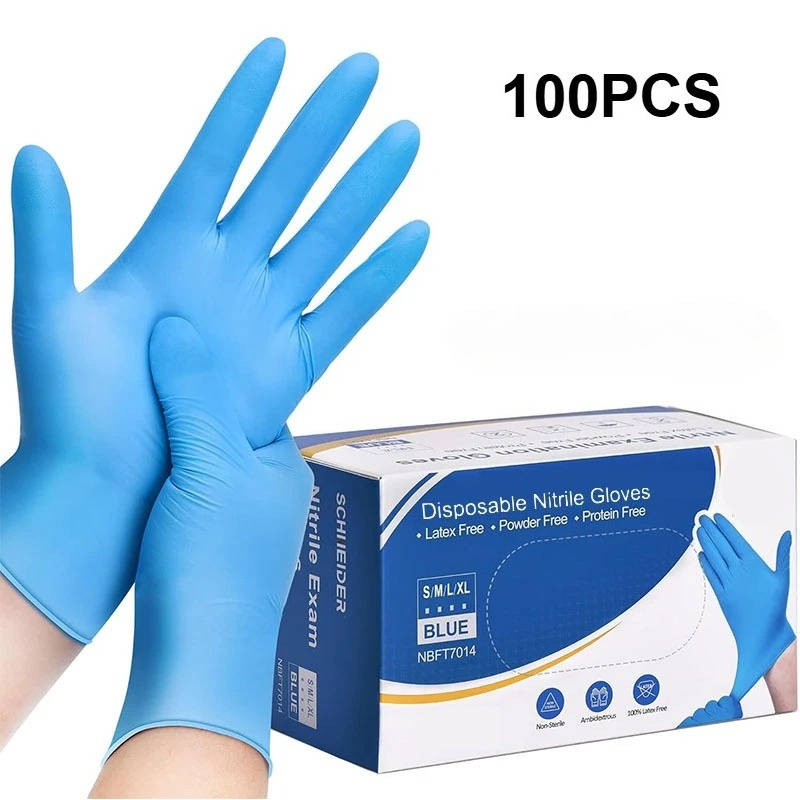 100PCS Blue Nitrile Disposable - Nitrile Mechanic Glove review and price