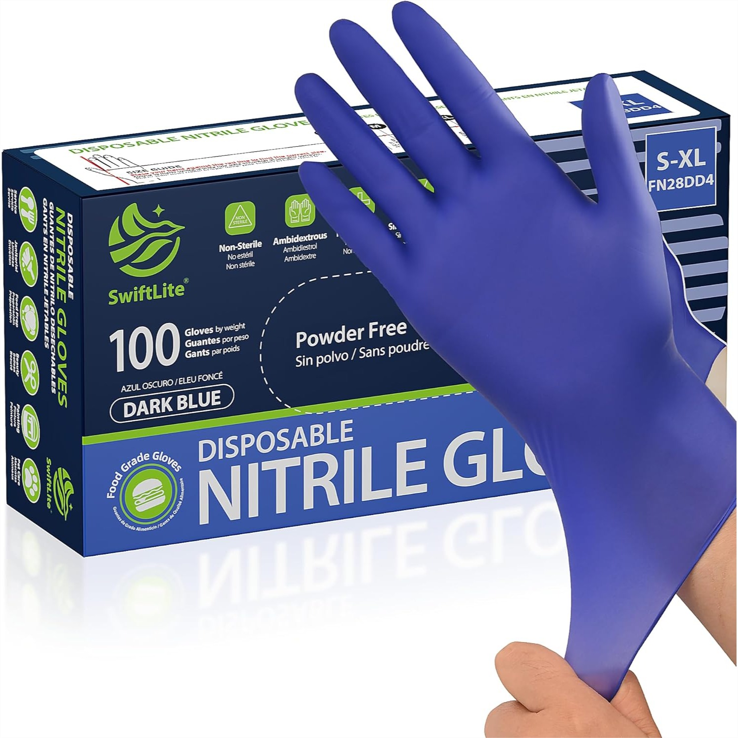 Disposable Nitrile Gloves for  - Rubber Glove Cleaning review and price
