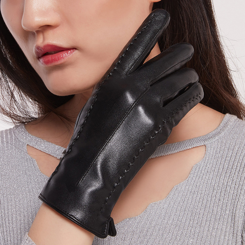 Women's Sheepskin Gloves Winte - Leather Driving Glove review and price