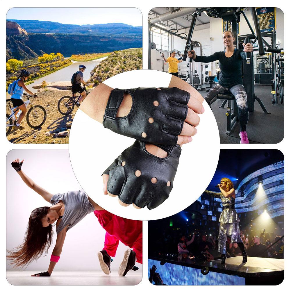 Fingerless Gloves Punk Half Fi - Cycling Glove Padded review and price