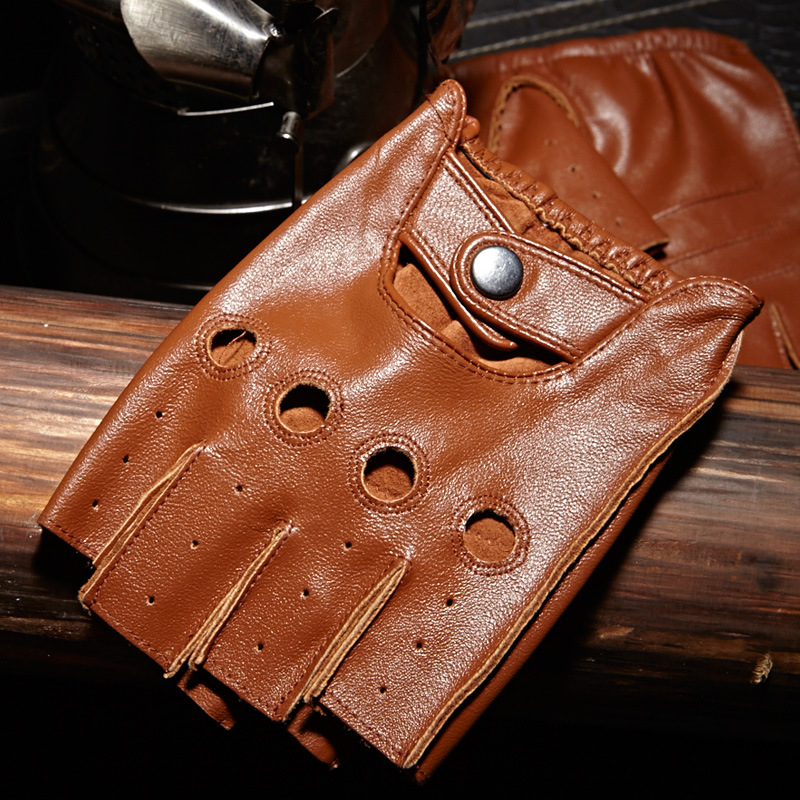 High Quality Man's Half Finger - Leather Driving Glove review and price