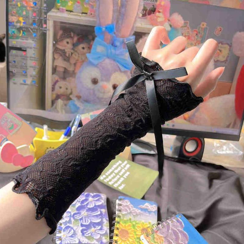 Women Gothic Mesh Fingerless G - Fingerless Glove Knit review and price