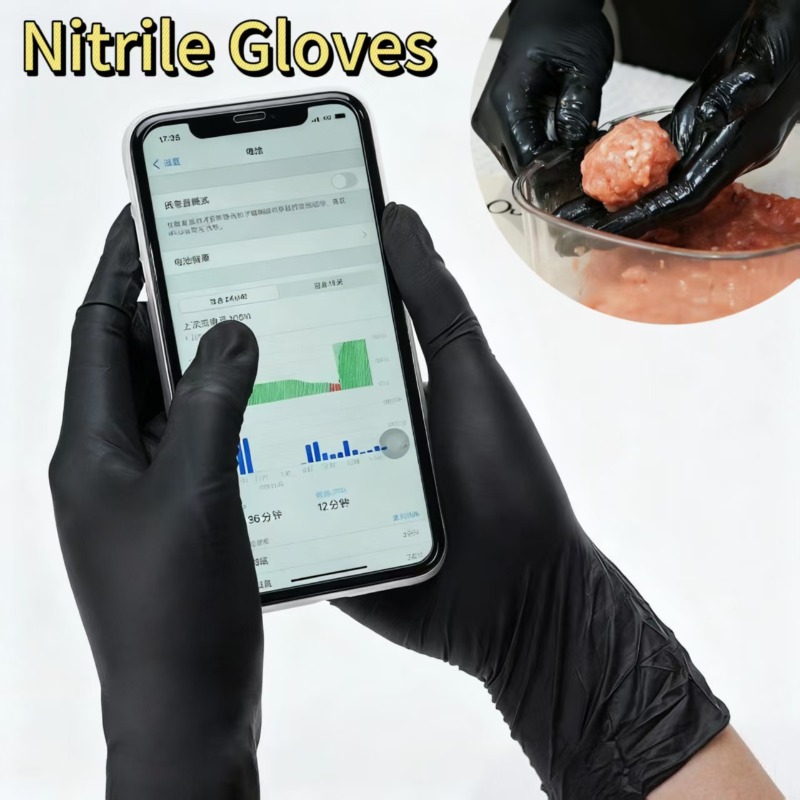 10-400pcs Black Nitrile Dispos - Nitrile Mechanic Glove review and price