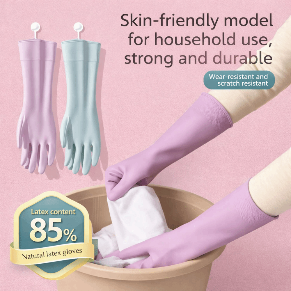 Latex Dish Washing Gloves with - Dish Glove Rubber review and price