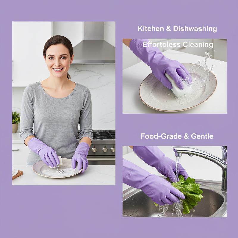 1Pair Latex Dish Washing Glove - Dish Glove Rubber review and price