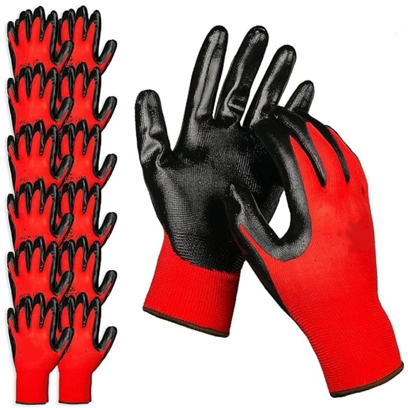 4/20PCS Nitrile Coated Safety  - Nitrile Mechanic Glove review and price