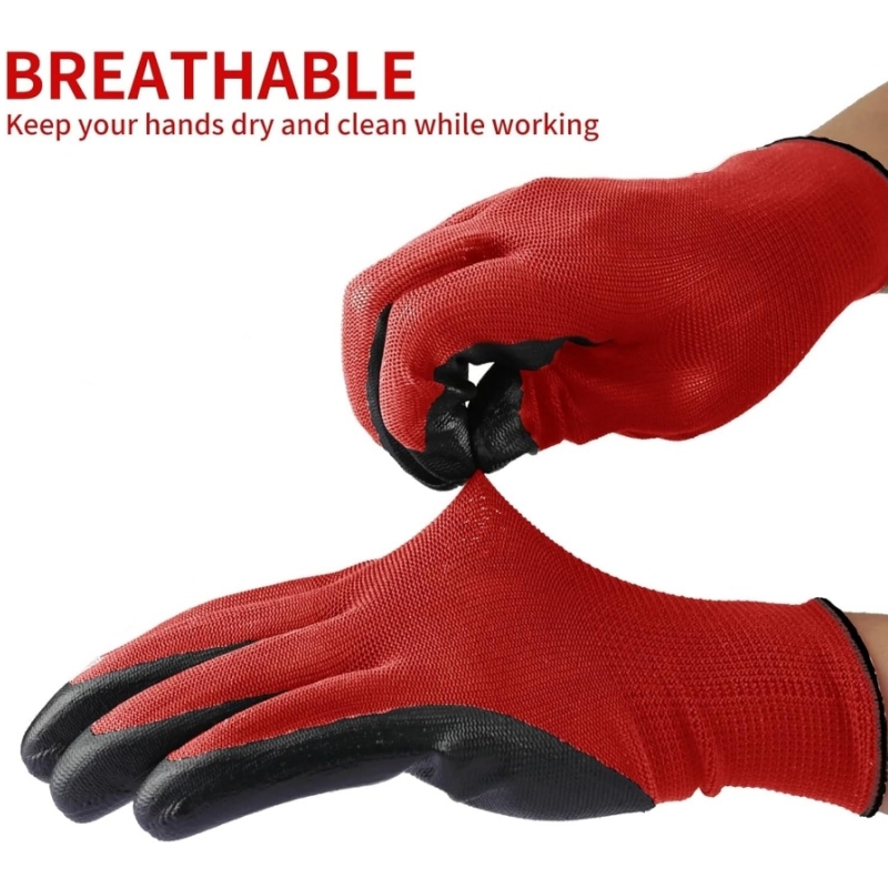 4/20PCS Nitrile Coated Safety  - Nitrile Mechanic Glove review and price