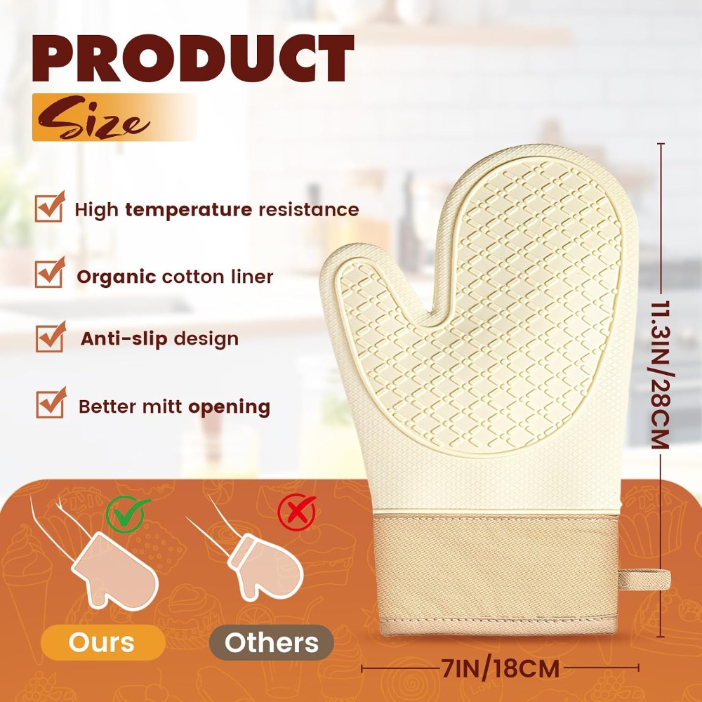 Silicone Heat Resistant Oven M - Oven Mitt Silicone review and price