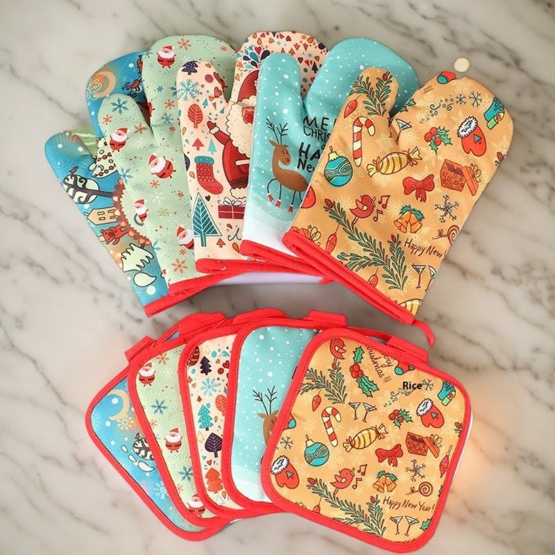 Christmas Oven Gloves Pot Hold - Oven Mitt Silicone review and price