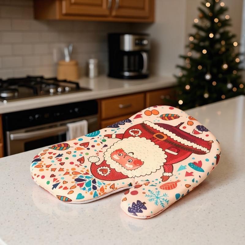 Christmas Oven Gloves Pot Hold - Oven Mitt Silicone review and price