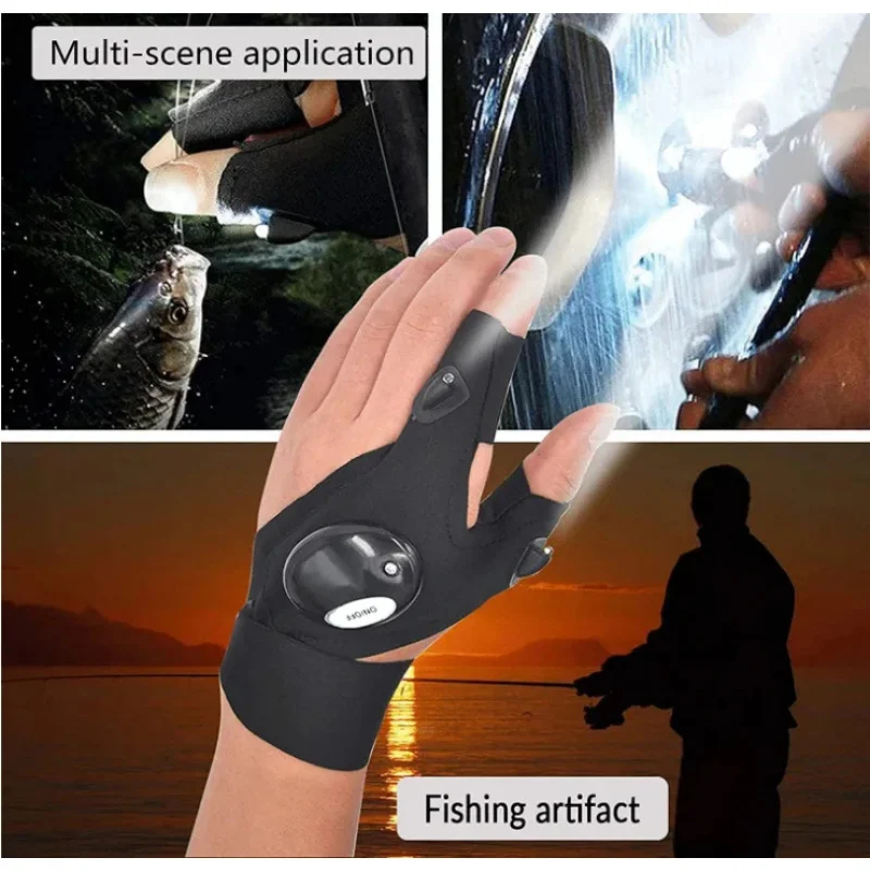 1/2/3Pair Fingerless LED Glove - Fingerless Glove Knit review and price