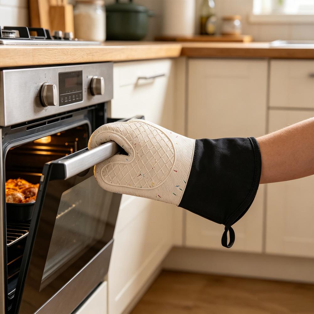 Flexible Kitchen Gloves Insula - Oven Mitt Silicone review and price