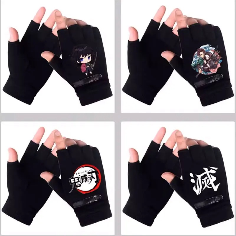 Anime Demon Slayer Student Hal - Fingerless Glove Knit review and price