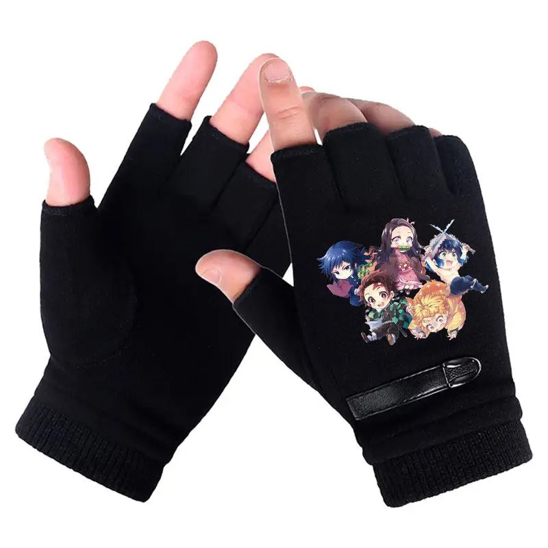 Anime Demon Slayer Student Hal - Fingerless Glove Knit review and price
