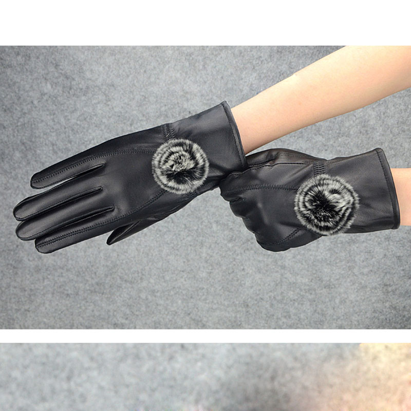Women Winter Genuine Leather G - Wool Glove Lined review and price