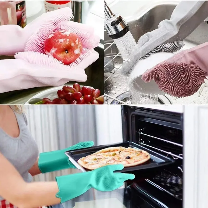 1pc Silicone Dishwashing Glove - Dish Glove Rubber review and price