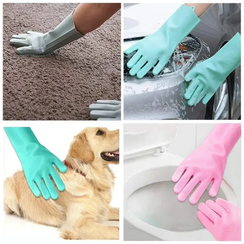 1pc Silicone Dishwashing Glove - Dish Glove Rubber review and price
