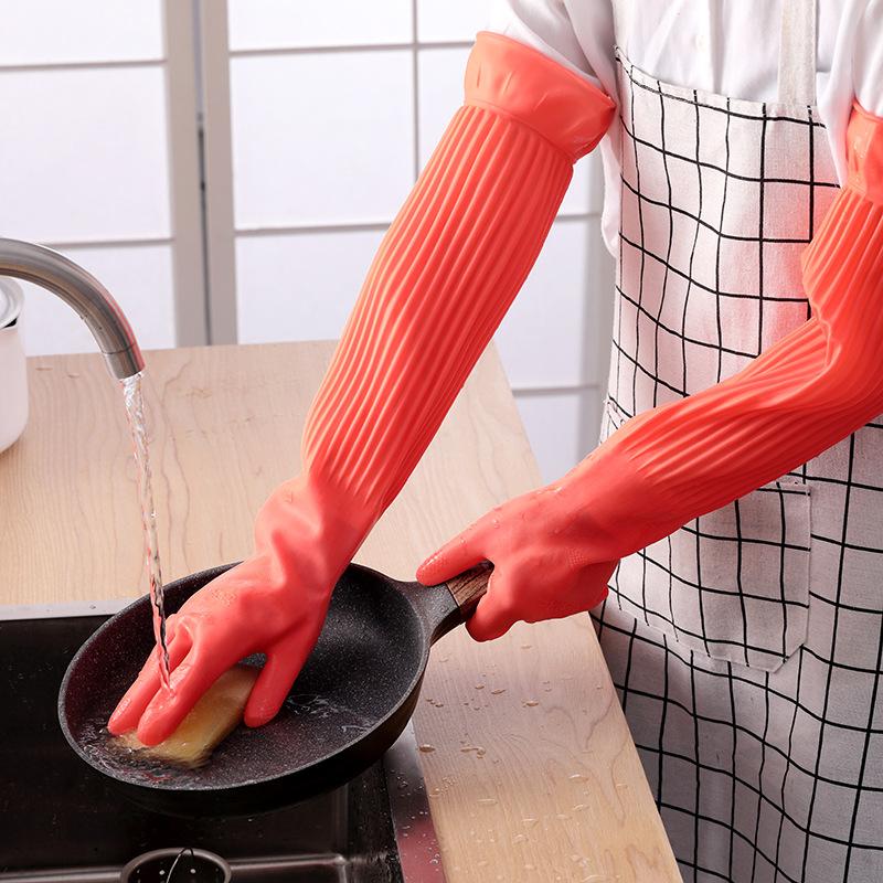 Long Reusable Rubber Dishwashi - Dish Glove Rubber review and price