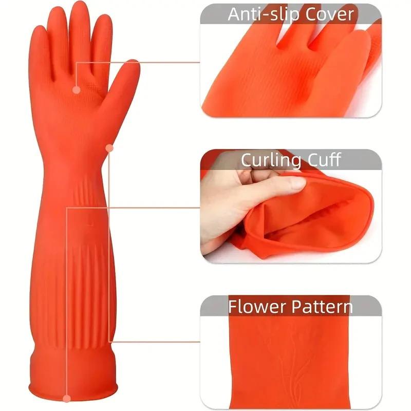 Long Reusable Rubber Dishwashi - Dish Glove Rubber review and price