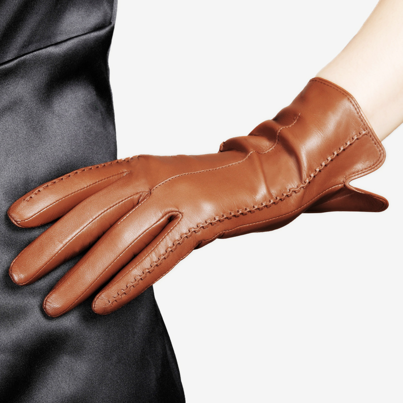 Real Leather Gloves Female Hig - Leather Driving Glove review and price