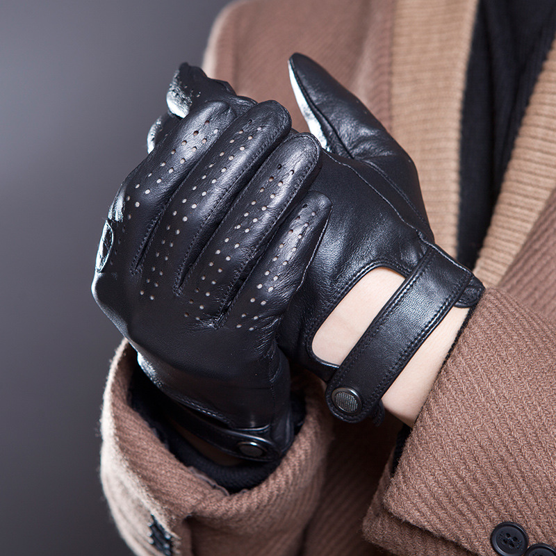 Men's Fashion Genuine Leather  - Leather Driving Glove review and price
