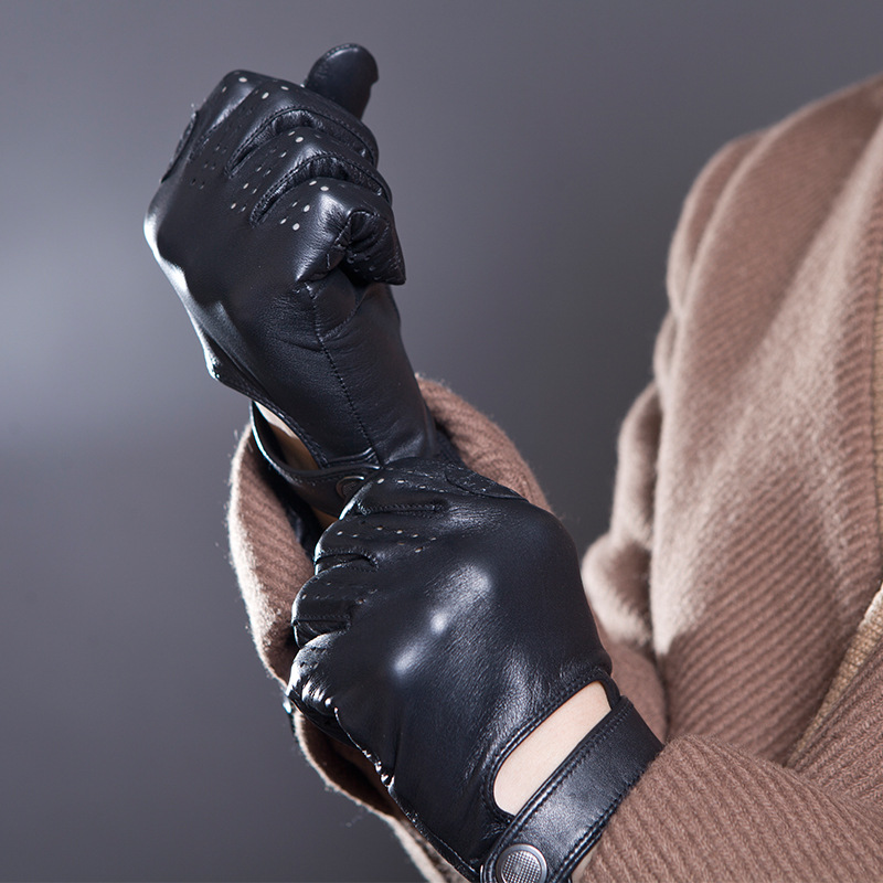 Men's Fashion Genuine Leather  - Leather Driving Glove review and price
