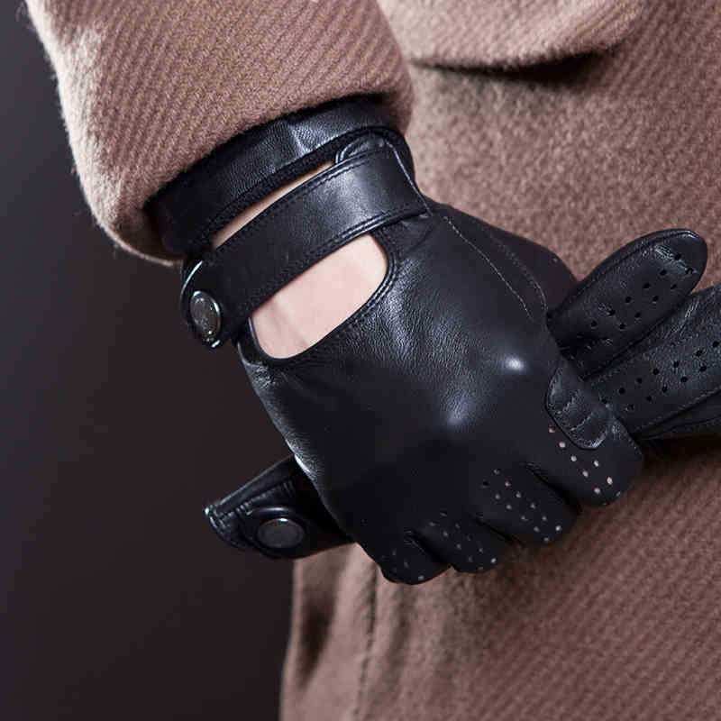 Men's Fashion Genuine Leather  - Leather Driving Glove review and price